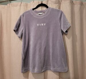 DKNY Plush Lavender Short Sleeve Logo Tee